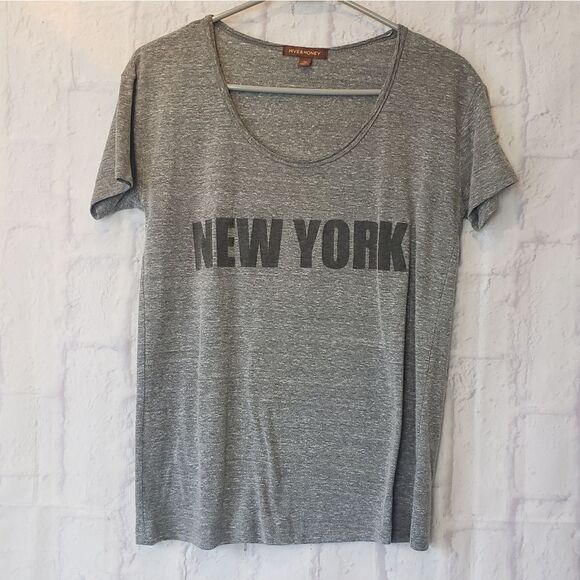 HIVE & HONEY Roomy Graphic Tee New York - Picture 1 of 5